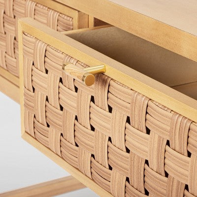  Palmdale Woven Drawer Console Natural - Threshold™ Designed With Studio McGee