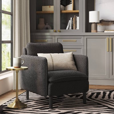  Square Back Accent Chair Black - Threshold™