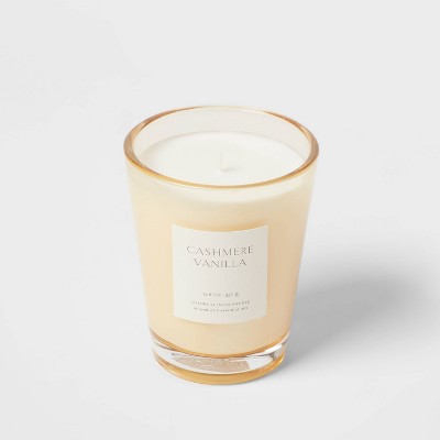  Colored Vase Glass Candle With Dust Cover - Threshold™