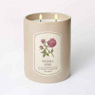  20oz Ceramic Masala Rose Candle Pink - Threshold™ Designed With Studio McGee