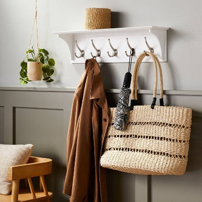  Wood Entryway With Shelf Ivory - Threshold™