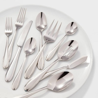  65pc Luxor 18/10 Stainless Steel Flatware Set - Threshold Signature™