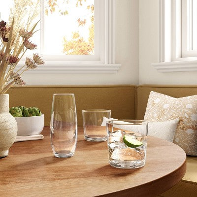  13.2 Fl Oz Glass Bower Short Tumbler Clear - Threshold™