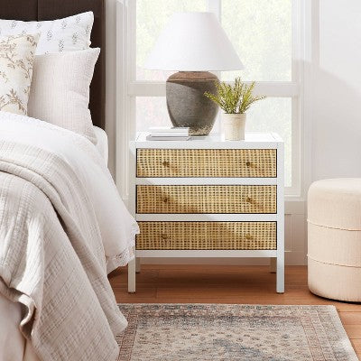  Springville 3 Drawer Nightstand White - Threshold™ Designed With Studio McGee