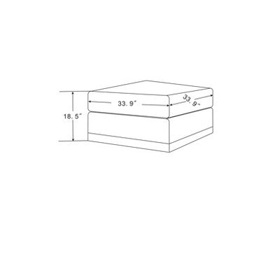  Woodland Hills Modular Sectional Ottoman Light Gray - Threshold™ Designed With Studio McGee