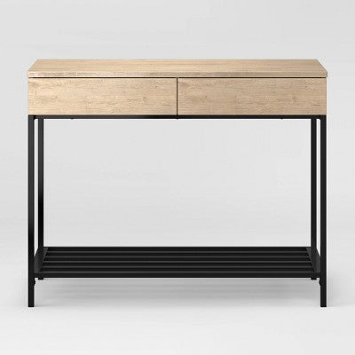  Loring Console Table Vintage Oak - Threshold™