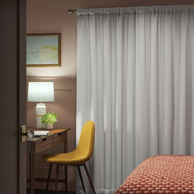  Blackout Henna Window Curtain Panel White - Threshold™