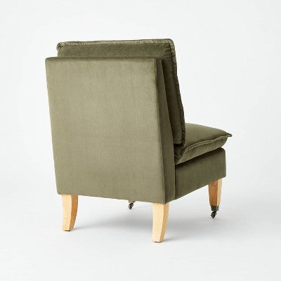 Talbert Pillow Top Slipper Chair With Casters - Threshold™ Designed With Studio McGee