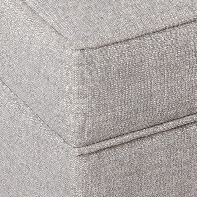  Shelton Tufted Top Storage Ottoman - Gray - Threshold™: Upholstered Rectangular Furniture With Lid