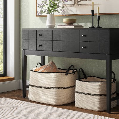  Milk Crate Braided Sewing Basket - Threshold™