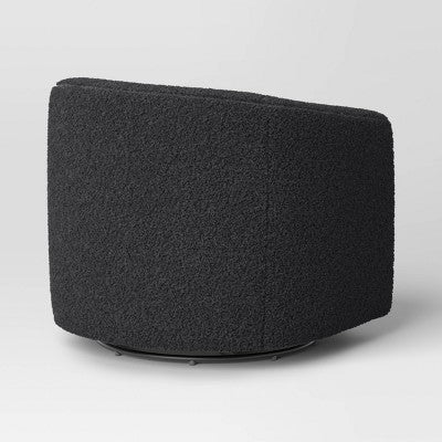  Aveline Large Scale Faux Shearling Swivel Chair - Threshold™