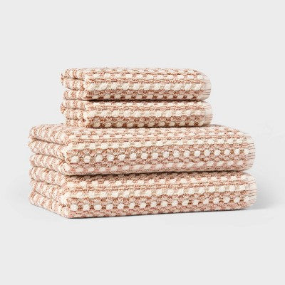  4pc Value Bathroom Towel Bundle Set (2 Bath + 2 Hand) - Threshold™