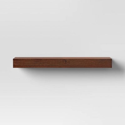  24" Floating Wood Shelf - Threshold™