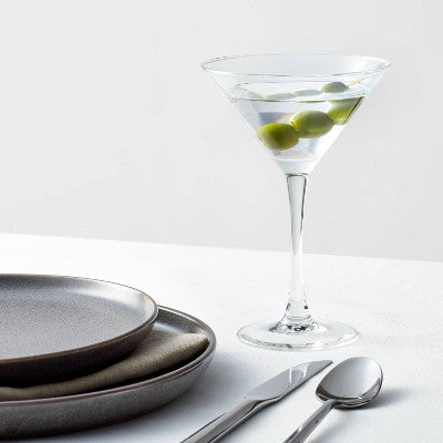  7.6oz 4pk Glass Modern Martini Glasses - Threshold™