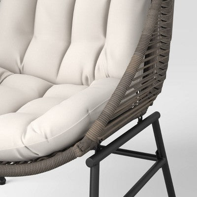 Latigo Patio Statement Egg Chair Gray - Threshold™