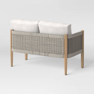  Pasadena Patio Loveseat - Gray - Threshold™ Designed With Studio McGee