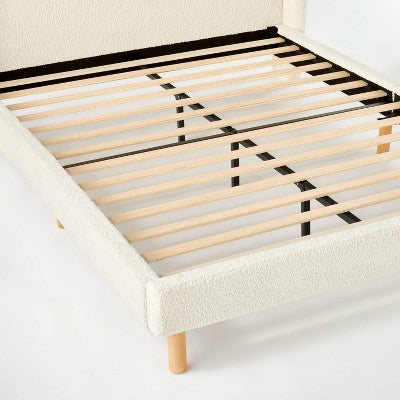  Kessler Bed In Cream Faux Shearling - Threshold™ Designed With Studio McGee