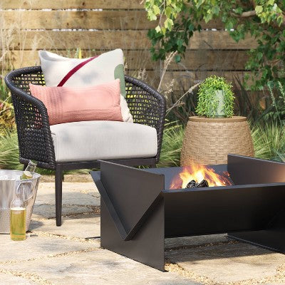  Flat Pack Wood Burning Outdoor Fireplace - Threshold™