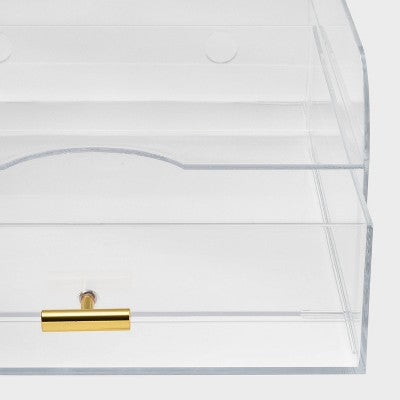  Acrylic Large Paper Tray With Drawer - Threshold™