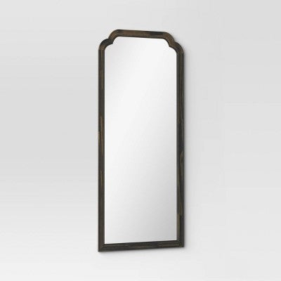  30" X 70" Oversize French Country Collection Leaner Mirror Black - Threshold™: Wood Frame, Full Body Reflection
