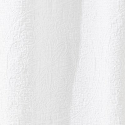  Matelasse Medallion Shower Curtain White - Threshold™