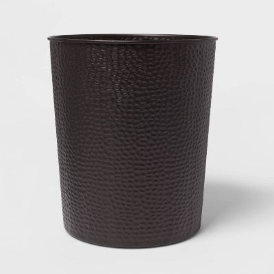  Solid Hammered Wastebasket - Threshold