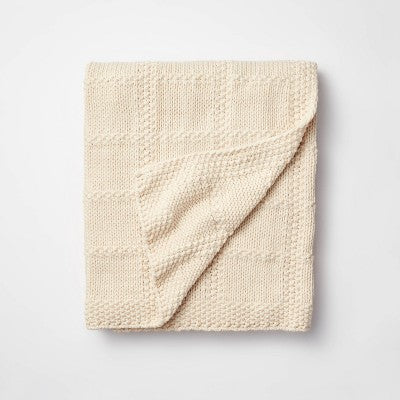  Grid Knit Throw Blanket - Threshold™ Designed With Studio McGee