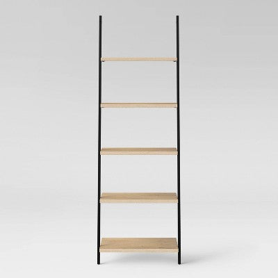  72" Loring 5 Shelf Leaning Bookshelf - Threshold™