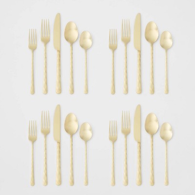  20pc Cherryfield Champagne Flatware Set - Threshold™