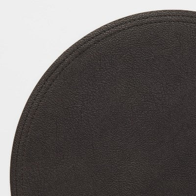  15" Round Pebble Faux Leather Charger - Threshold™
