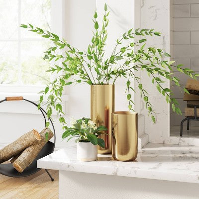  Tall Brass Vase - Threshold™