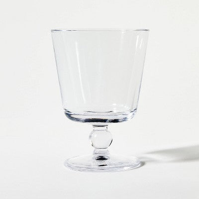  4pc Glass Drinkware Set Clear - Threshold™ Designed With Studio McGee: Wine Goblet Glasses, Dishwasher-Safe, Lead-Free