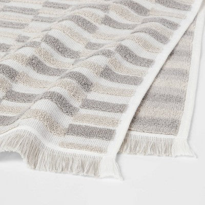  Checkerboard Towel Gray/White - Threshold™