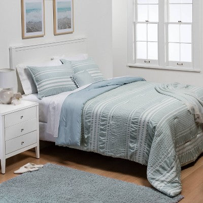  5pc Seersucker Stripe Comforter Set - Threshold™