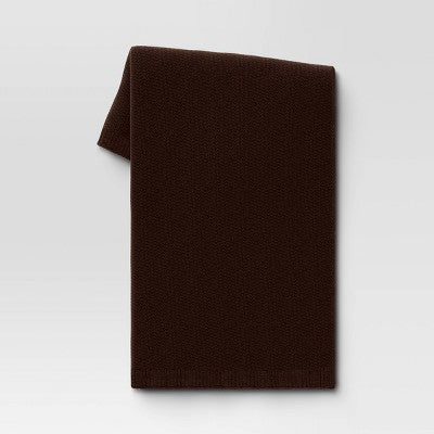  Solid Chenille Knit Throw Blanket - Threshold™