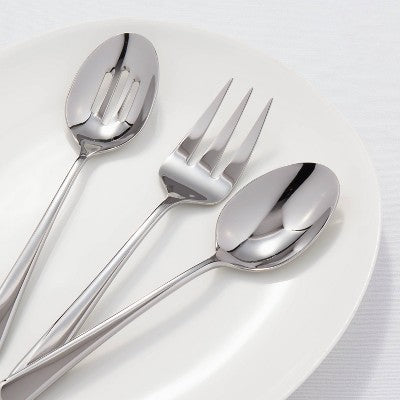  3pc Harrington Serve Set Silver - Threshold™