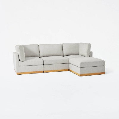  Woodland Hills Modular Sectional Corner Light Gray - Threshold™ Designed With Studio McGee
