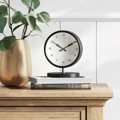  Table Clock Matte Black - Threshold™