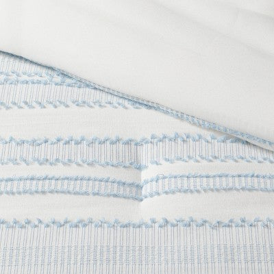  8pc Clipped Jacquard Stripe Comforter Bedding Set - Threshold™
