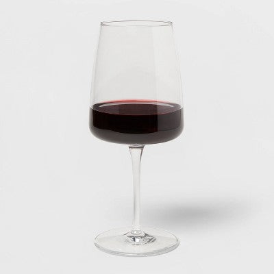  4pk Simsbury Red Wine Glasses - Threshold™: Traditional Clear Glass, Dishwasher-Safe, BPA & Lead-Free, Set Of 4