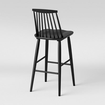 Harwich High Back Windsor Barstool Black - Threshold™
