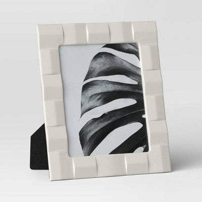  Stoneware Table Frame Matte Cream - Threshold™
