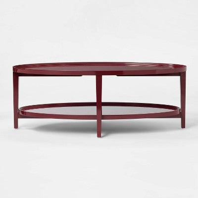  Coffee Table Lacquer Finish Dark Red - Threshold™ Designed With Studio McGee